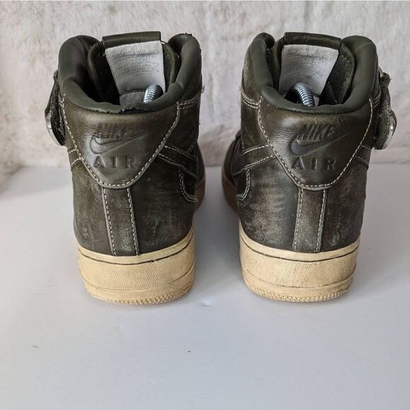 Nike Air Force 1 Premium Work Boot Dark Green Men's Size 9.5 - Picture 6 of 14